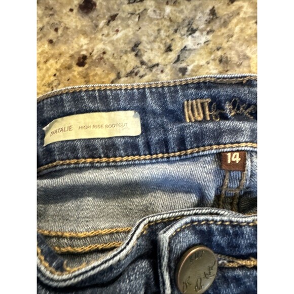 KUT from the Kloth Jeans Natalie women's High Rise Boot Cut size 14 - Picture 3 of 9